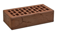Облицовочный кирпич Воротынский одинарный 1 НФ Терракотовый Бостон М150